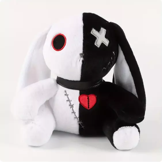 25CM CREEPY GOTHIC Bunny Plush, Spooky Bunny Stuffed Animal Cute Horror  White $35.00 - PicClick AU