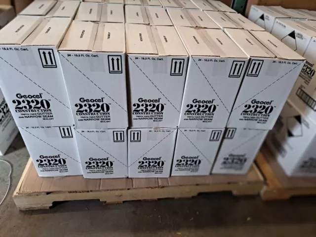 Case of 24 Units Geocel 2320 Tripolymer Sealant  Choose Clear, White, Grey 2