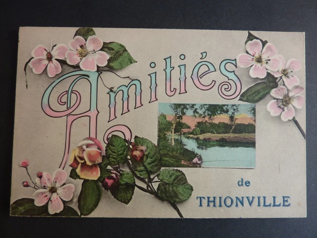 THIONVILLE Diedenhofen Moselle CPA 57 amities of ... flowers seen