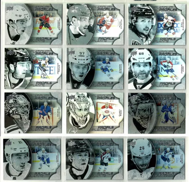 2016-17 UD TIM HORTONS NHL PLATINUM PROFILES - Finish Set SINGLES PICK FROM LIST