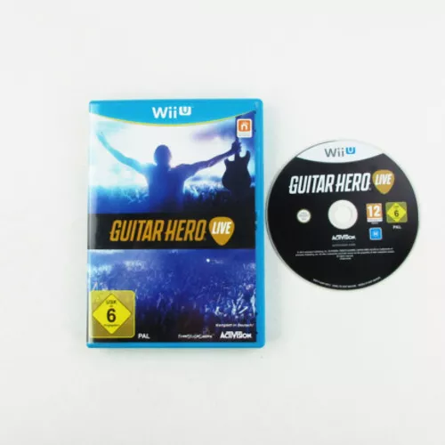 Nintendo Wii U Jeu Guitar Hero Vivre Dans Emballage D'Origine