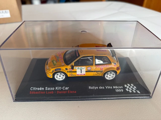 Miniature Citroën Saxo Kit Car Sebastien Loeb 1998 - Rallye Val D'Agout - Altaya 1/43 Neuve