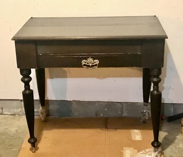 Antique Spinet Pull-out Desk Mahogany from 1930-40s