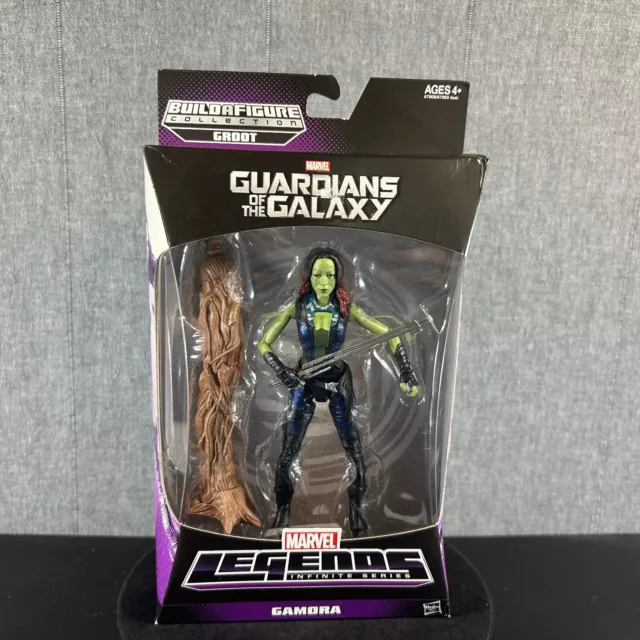 Marvel Legends Guardians Of The Galaxy Gamora Figure BAF Groot Wave 2013 Hasbro