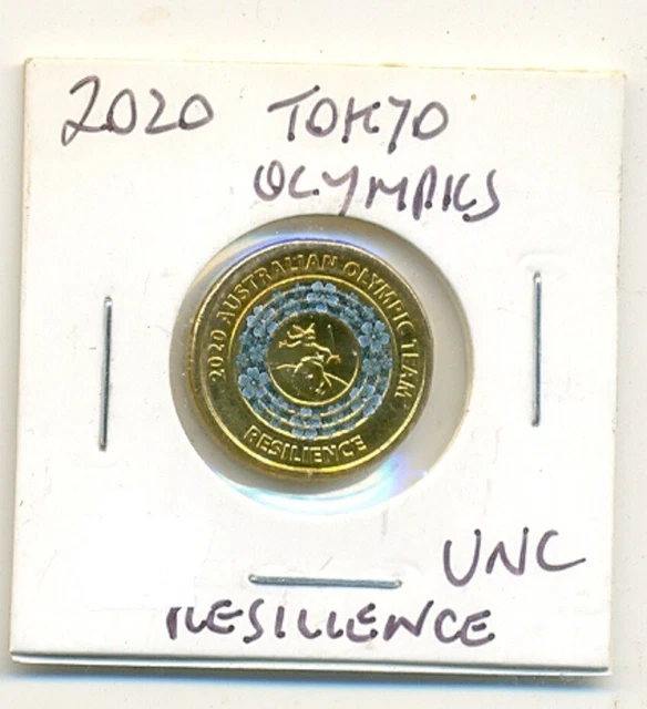 2020 2 UNCIRCULATED Coin "Australian Olympic Team" Resilience 1.31