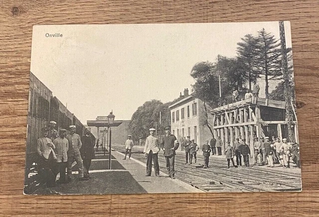 Onville 1916 alte AK Feldpost Landsturm 1.WK Soldaten