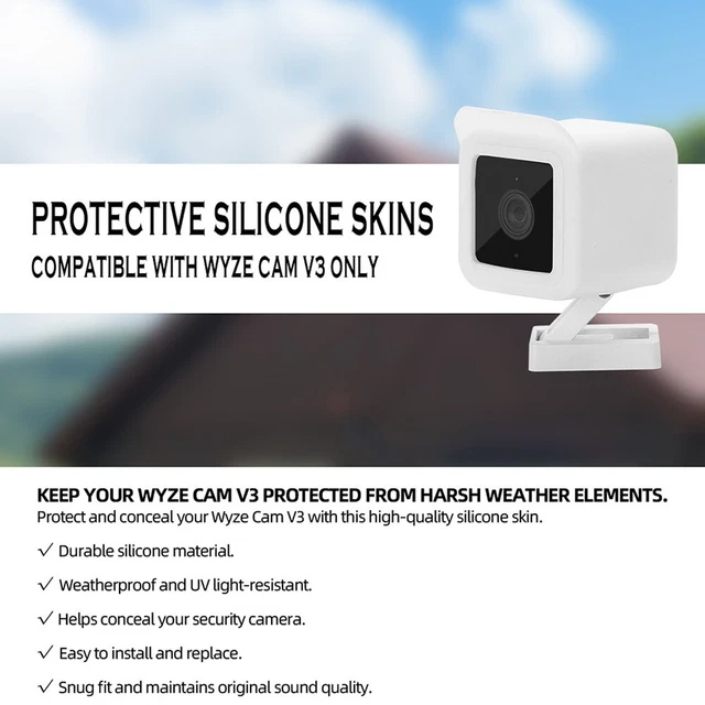Custodia in silicone resistente alle intemperie per cam V3 custodia protettiva per telecamera di sorveglianza