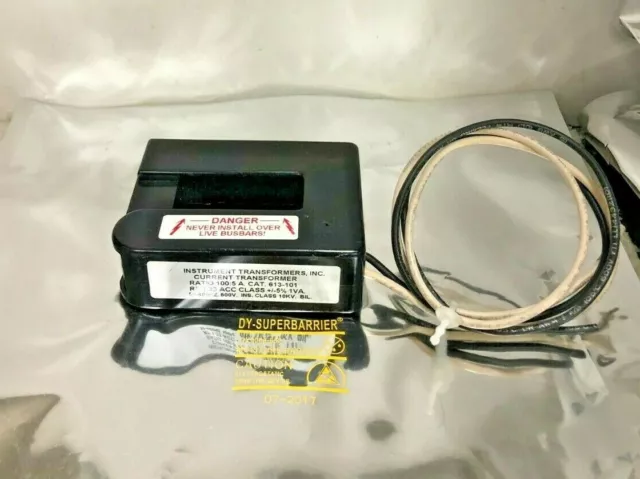 NEW Eaton Instrument Transformers 613-101 Current Transformer Ratio 100:5 Clamp