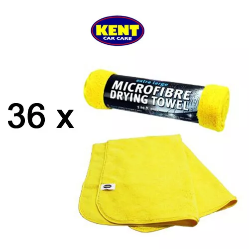 36 x KENT EXTRA LARGE MICROFIBRE CAR DRYING TOWEL 5 SQ.FT BETTER THAN CHAMOIS