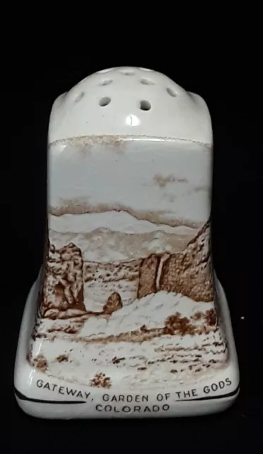 Vtg. Royal Winton "Gateway, Garden of the Gods" Colorado Salt & Pepper Shakers 2