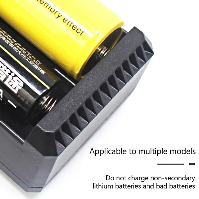 26650 Charger Li-ion Battery 18650 Dual Slot Battery Charger With Cable Adapt Bf