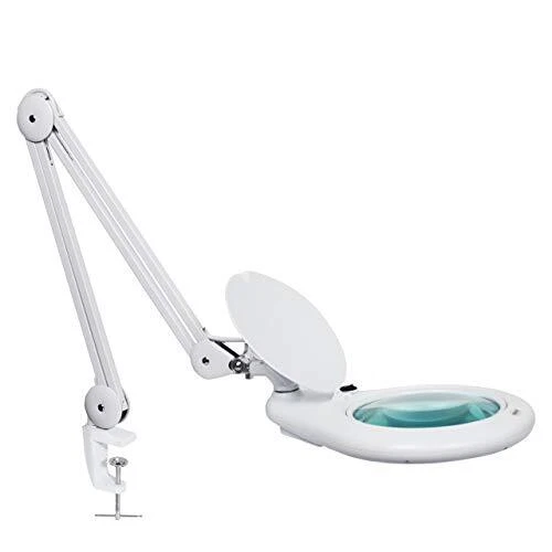 Elite HD XL 7 Inches Wide Super LED Magnifying Lamp with Clamp, 84pcs White