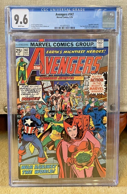 Avengers #147 CGC 9.6 WP(1976) Squadron Supreme Classic - Super High Grade Gem!