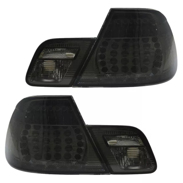 LED Rückleuchten Heckleuchten Set für BMW 3er E46 Coupe Bj. 99-03 Schwarz