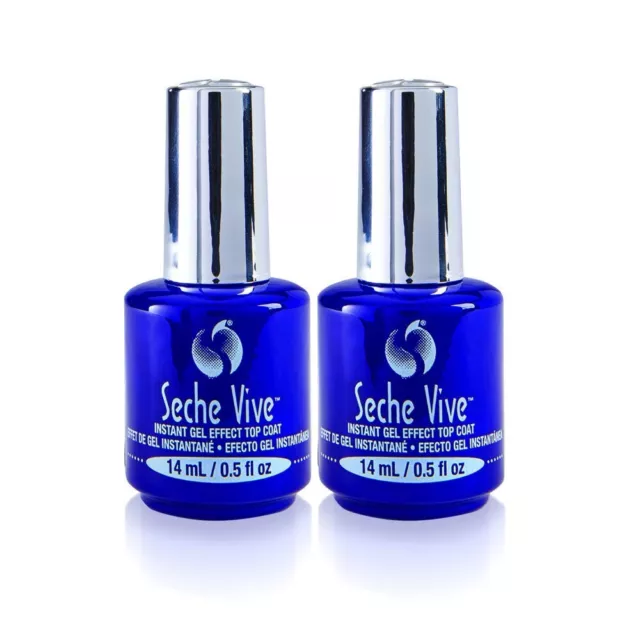 Seche Vive Instant Gel Effect To Coat 0.5 Oz (Pack Of 2)