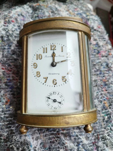 Horloge de table en métal Nash 25 cm - Horloge pendule moderne, luxe léger