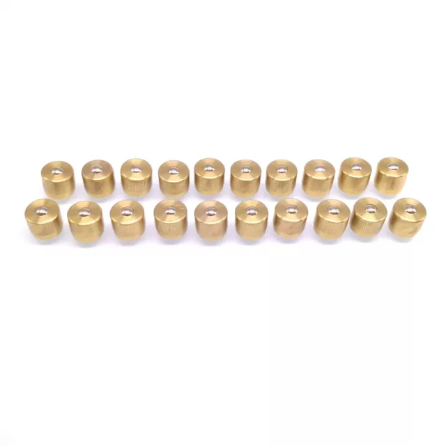 20pcs M8 x 8mm Copper Press In Fit Ball Type Oil Cup Oiler Lathe Engine Motor