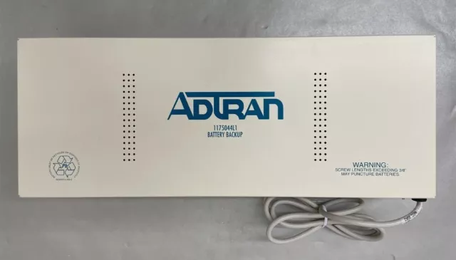 Adtran Total Access 1175044L1 Battery Backup System 48V Wall or Rackmount