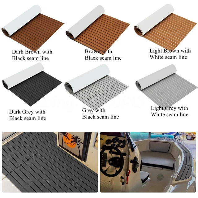 TEAK EVA SCHAUM Yacht Boot Bodenbelag Matte Deck Teppich Selbstklebend