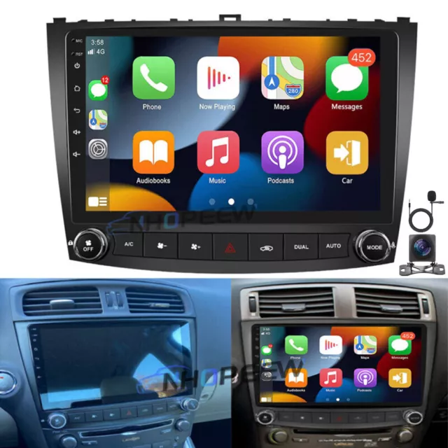 10.1" Android 12 Autoradio Apple Carplay GPS NAVI BT Für Lexus IS250 200 300 350