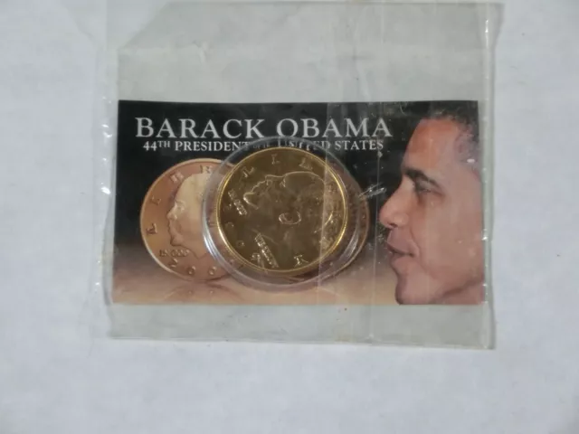 Barack Obama 24K Gold Plated Tribute Coin (1356)