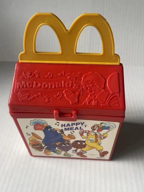 Vintage McDonald's Fisher Price 1989 Red Plastic Happy Meal Box Parade Ronald