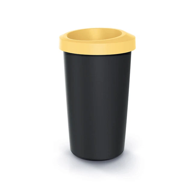 POUBELLE POUBELLE AVEC couvercle jaune 25L recyclage des déchets POUBELLE POUBELLE AVEC couvercle jaune 25L recyclage des déchets
