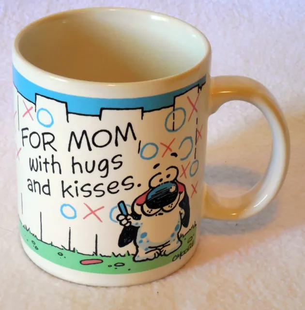 Hallmark Shoebox Greetings humorous funny Coffee Mug For Mom with hugs & kisses