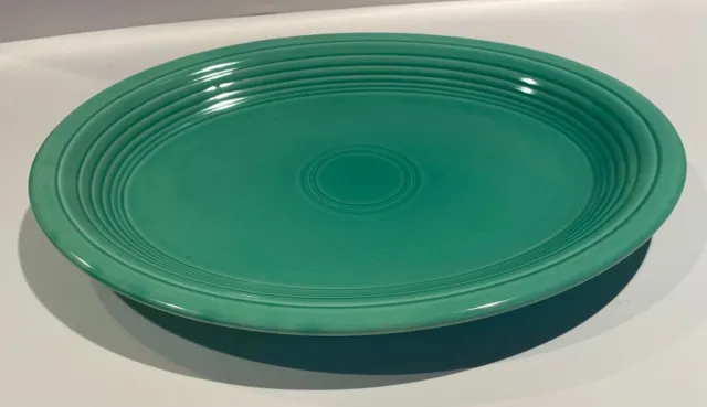 Vintage Homer Laughlin Fiesta Fiestaware Oval Platter-Light Green Glaze