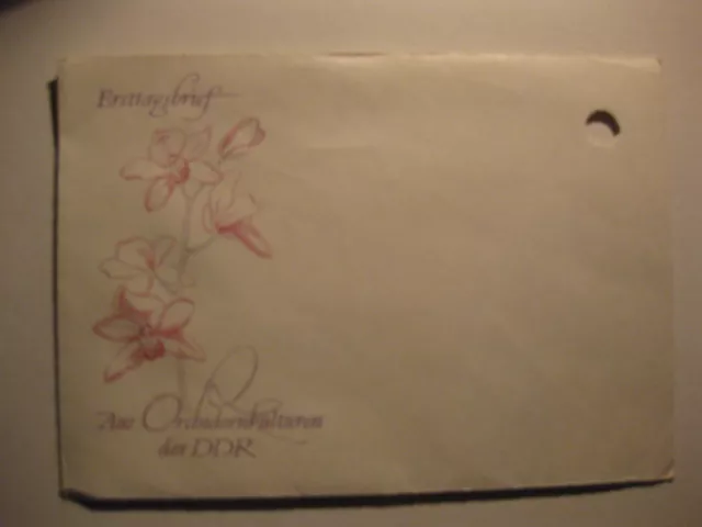 Ersttagsbrief ohne Briefmarke Aus Orchideenkulturen der DDR