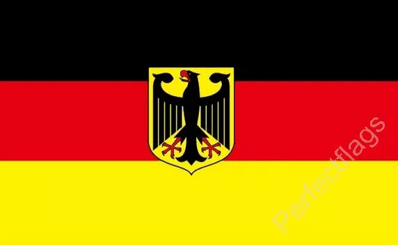 GERMANY STATE CREST FLAG - GERMAN NATIONAL FLAGS - Hand 3x2, 5x3, 8x5 Feet