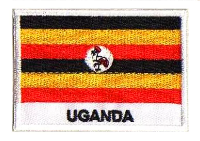 Patch écusson patche drapeau à coudre OUGANDA 70 x 45 mm Pays Afrique