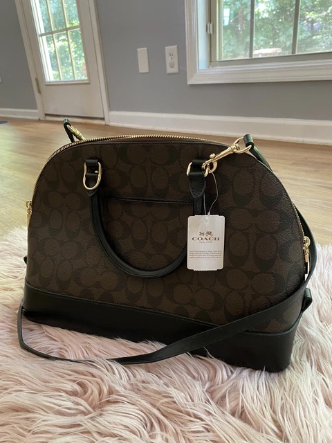 Mini sierra satchel in signature canvas with strawberry 2025 print