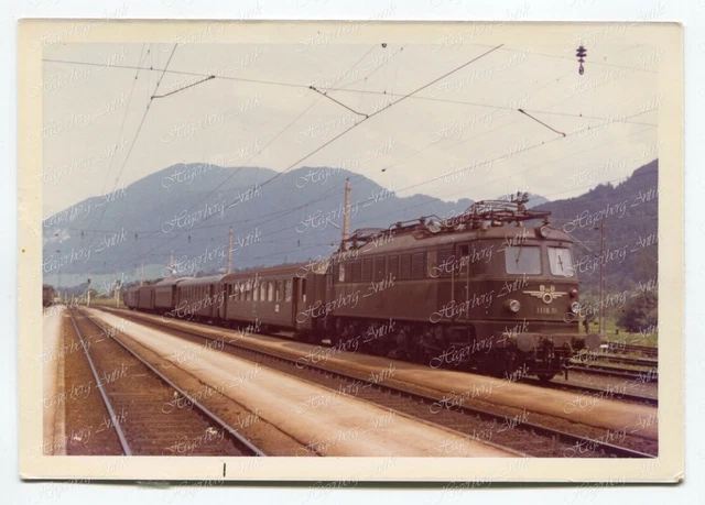 Foto Eisenbahn ÖBB BBÖ E-Lok Elektrolok 1118.01 Stainach-Irdning Stmk (A1437)