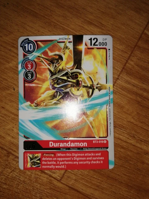 DURANDAMON - BT3-016 - Rare - Digimon Card Game BT-03 1.16 - PicClick UK