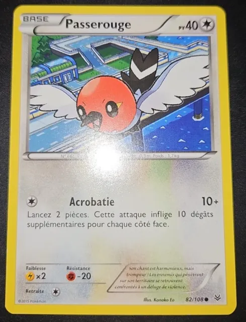 Passerouge (82/110) [Carte Pokémon Cartes à l'Unité Français