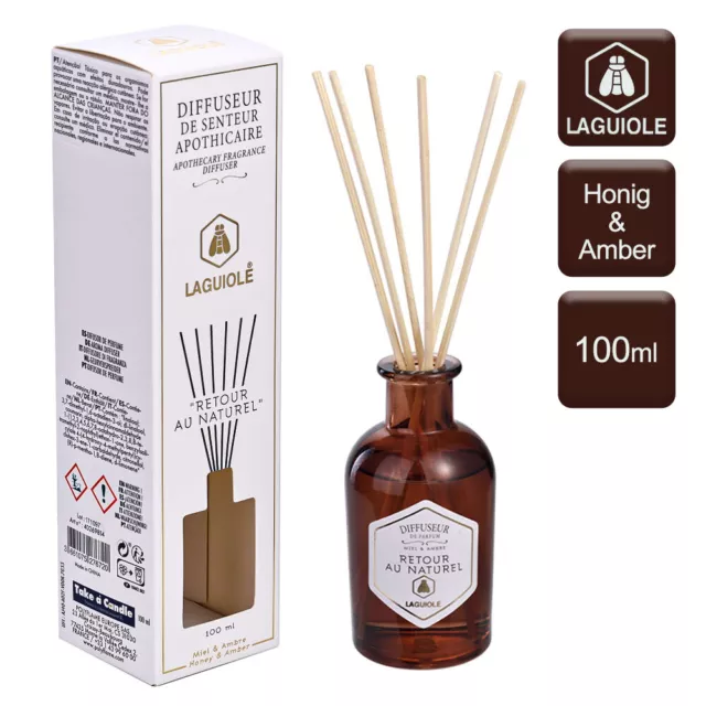 Laguiole Raumduft mit Stäbchen 100ml Lufterfrischer Diffuser Flakon Geschenkset