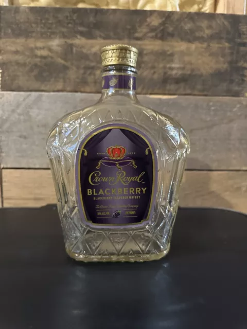 Crown Royal Blackberry  Empty Bottle Limited Edition Canadian Whisky