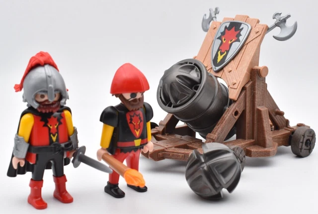 Lot Playmobil Chevaliers Avec Canon - Réf. 3320 & 0873 - Occasion