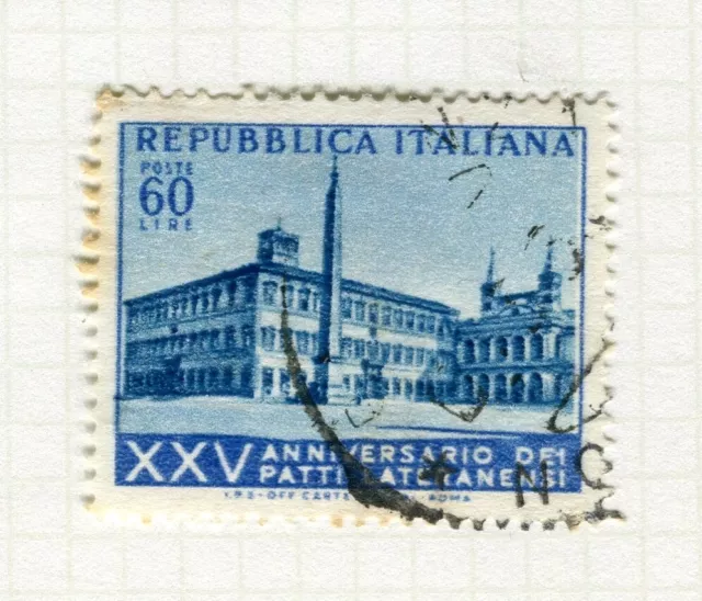 ITALY; 1954 early Lateran Pictorial issue fine used 25L. value