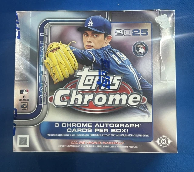 2025 Topps Chrome Baseball Sealed Jumbo Box (3