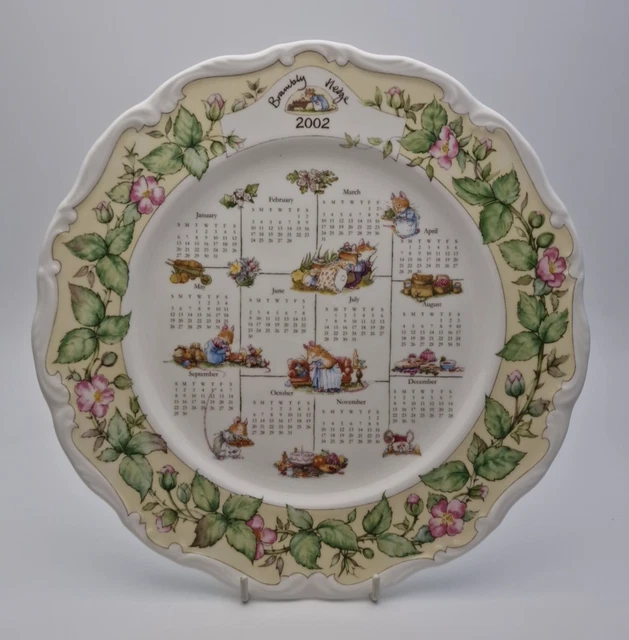 ROYAL DOULTON BRAMBLY Hedge Plate 8” 21 x 21cm 2001 UK
