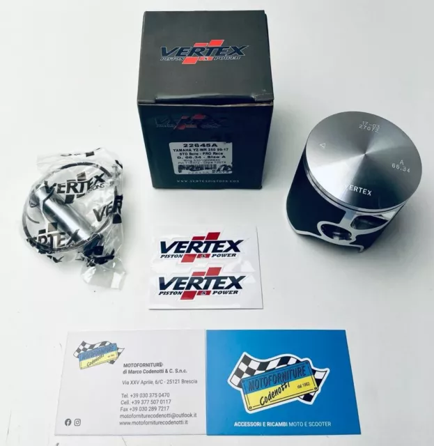 Pistone VERTEX 22645A D° 66.34 mm Per YAMAHA YZ-WR 250 cc. 1999-22 PRO RACE