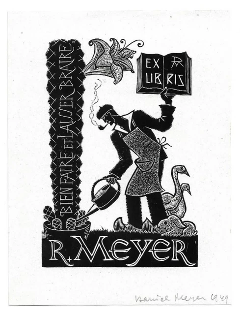 DANIEL MEYER: Exlibris für R. Meyer