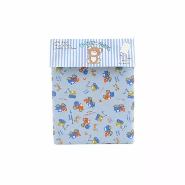 Zak & Zoey Road Work Fitted Crib Sheet