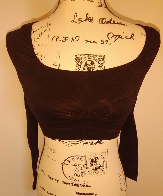 ARM SHAPER W/BRA Rhonda Shear Seamless in Black Medium Shapewear £9.24