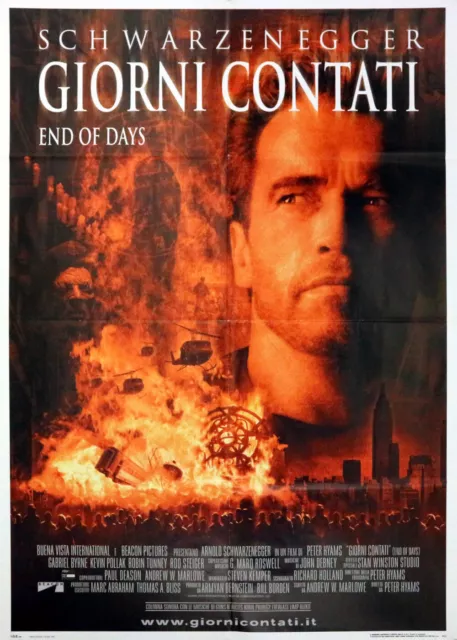 1999 * Manifesto 2F Cinema "Giorni Contati - End of Days - Arnold Schwarzenegger