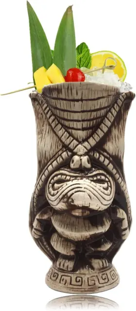 400ml Ceramic Hawaiian Coconut Tiki Mug Trader Vics Since 1934 Aloha! Bar Decor