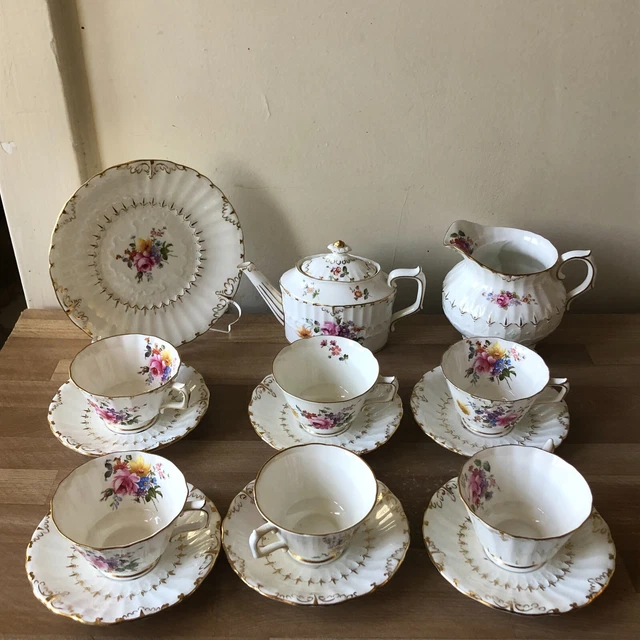 Royal Crown Derby Ashby Partial Tea Set