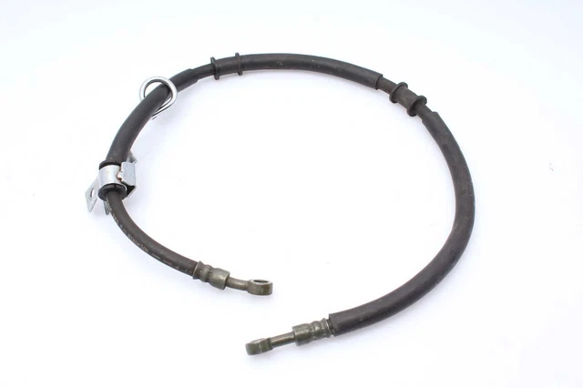 Tubo Freno Per Moto In Acciaio Intrecciato - 45 Cm, Colore Grigio, Con Raccordi Banjo - Foto 5